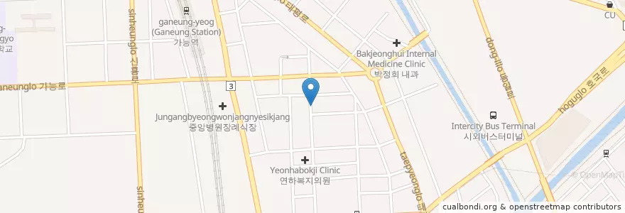 Mapa de ubicacion de 최내과의원 en 韩国/南韓, 京畿道, 议政府市.