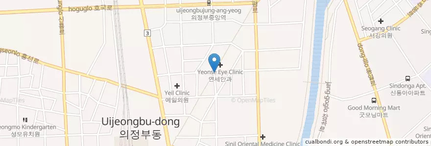 Mapa de ubicacion de 강희문성형외과 en Coreia Do Sul, Gyeonggi, 의정부시.