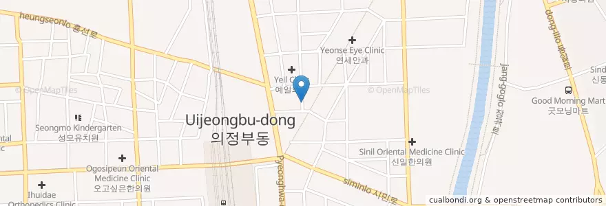 Mapa de ubicacion de 이안과 en Korea Selatan, Gyeonggi, 의정부시.