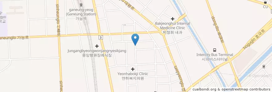 Mapa de ubicacion de 이혜승신경과의원 en Corea Del Sud, Gyeonggi, 의정부시.