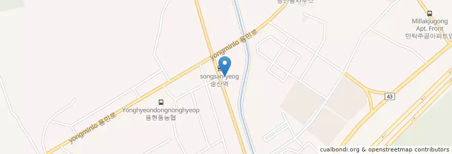 Mapa de ubicacion de 백한창정형외과 en Corée Du Sud, Gyeonggi, 의정부시.