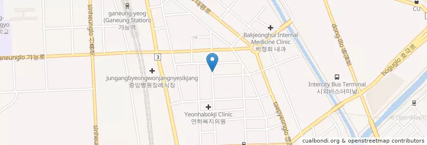 Mapa de ubicacion de 성심정형외과 en 대한민국, 경기도, 의정부시.