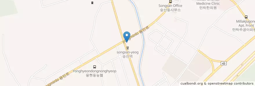 Mapa de ubicacion de 김홍진이비인후과의원 en Coreia Do Sul, Gyeonggi, 의정부시.