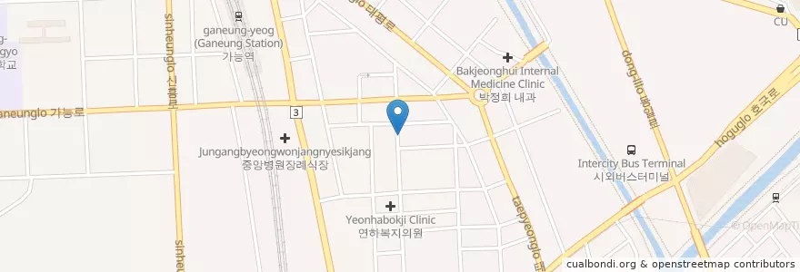Mapa de ubicacion de 최주현피부과 en 韩国/南韓, 京畿道, 议政府市.
