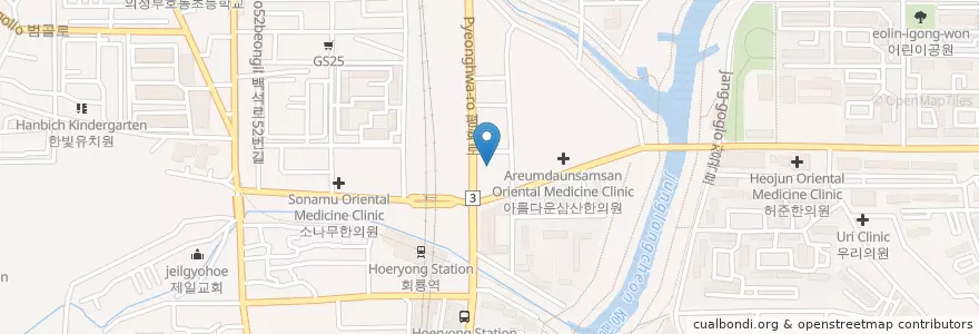 Mapa de ubicacion de 우림한의원 en 韩国/南韓, 京畿道, 议政府市.