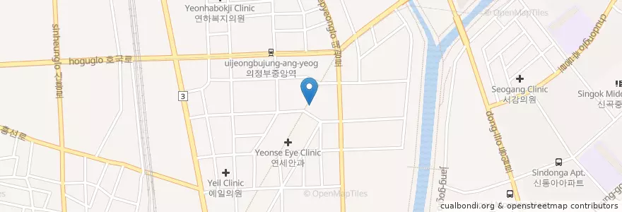 Mapa de ubicacion de 대남한의원 en Corea Del Sud, Gyeonggi, 의정부시.
