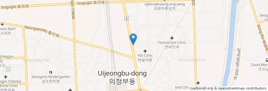 Mapa de ubicacion de 일신의원 en کره جنوبی, گیونگی-دو, 의정부시.