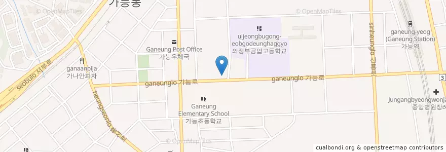 Mapa de ubicacion de 택한의원 en Korea Selatan, Gyeonggi, 의정부시.