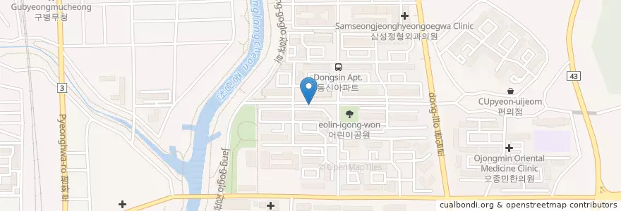 Mapa de ubicacion de 장암종합동물병원 en Республика Корея, Кёнгидо, 의정부시.