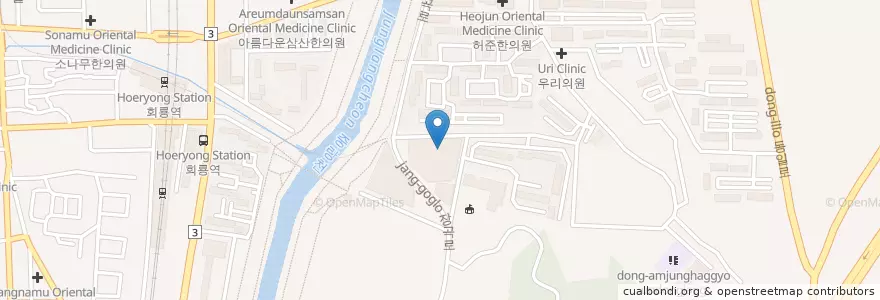 Mapa de ubicacion de 폭시펫동물병원 en كوريا الجنوبية, 경기도, 의정부시.