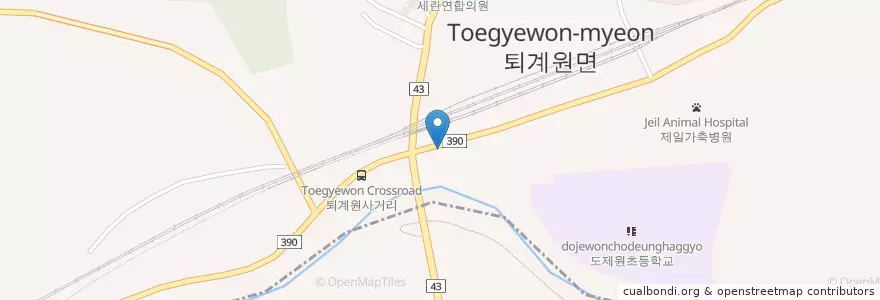 Mapa de ubicacion de 한강동물병원 en 大韓民国, 京畿道, 南楊州市.