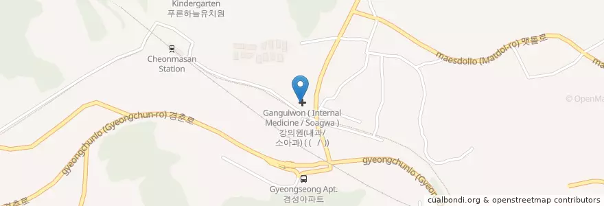 Mapa de ubicacion de 21세기치과 en 대한민국, 경기도, 남양주.