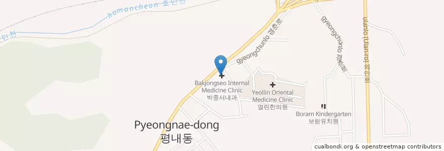 Mapa de ubicacion de 서울탑치과 en Республика Корея, Кёнгидо, 남양주.