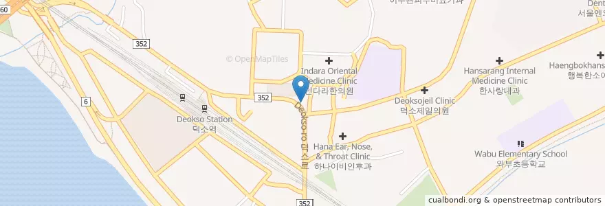 Mapa de ubicacion de 남양치과 en Corea Del Sur, Gyeonggi, 남양주.