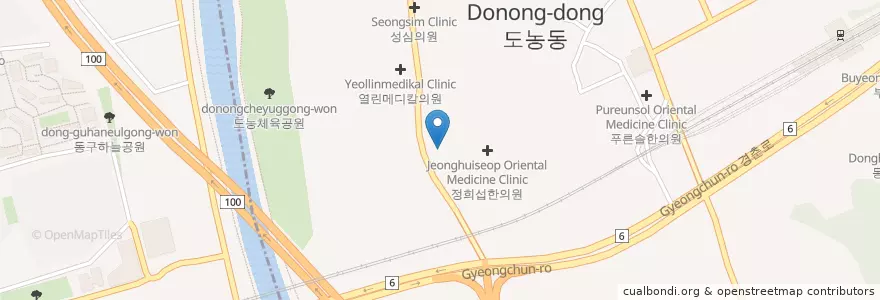 Mapa de ubicacion de 행복한연세가정의학과의원 en Güney Kore, 경기도.
