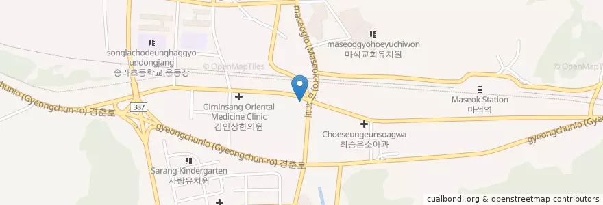 Mapa de ubicacion de 최인호산부인과 en Zuid-Korea, Gyeonggi-Do, 남양주.