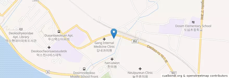 Mapa de ubicacion de Cheongmyeongibiinhugwa Clinic en South Korea, Gyeonggi-Do, Namyangju-Si.