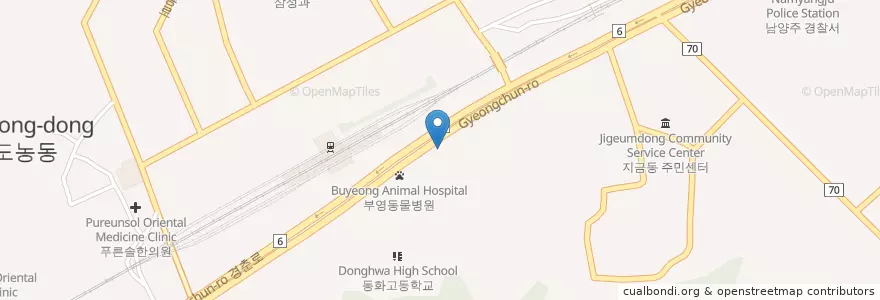 Mapa de ubicacion de 동부정형외과의원 en Corée Du Sud, Gyeonggi, 남양주.