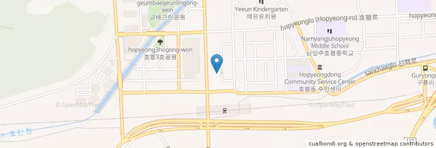 Mapa de ubicacion de 연세마이피부과의원 en Corée Du Sud, Gyeonggi, 남양주.