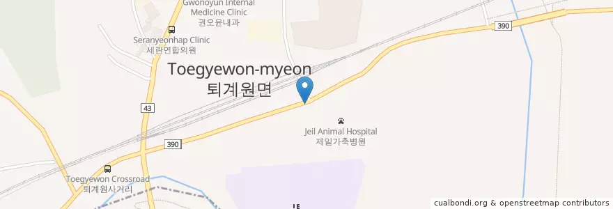 Mapa de ubicacion de 한사랑의원 en Coreia Do Sul, Gyeonggi, 남양주.