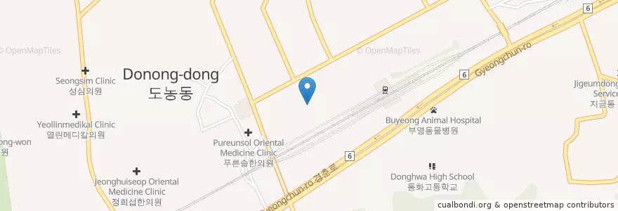 Mapa de ubicacion de 김상수한의원 en Güney Kore, 경기도, 남양주.