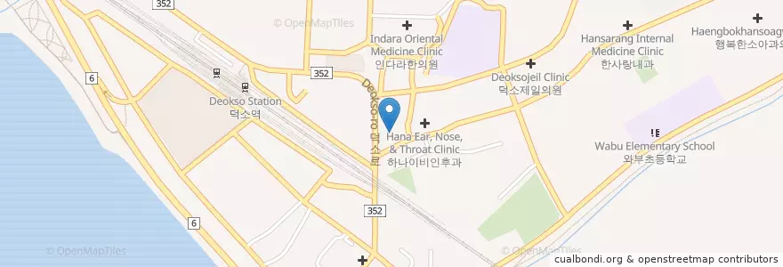 Mapa de ubicacion de 새아침한의원 en Güney Kore, 경기도, 남양주.