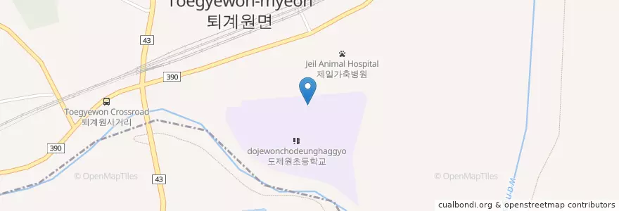 Mapa de ubicacion de 퇴계원보건실 en Korea Selatan, Gyeonggi, 남양주.