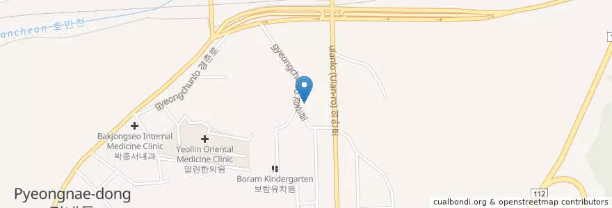 Mapa de ubicacion de Gimjunwon Oriental Medicine Clinic en South Korea, Gyeonggi-Do, Namyangju-Si.