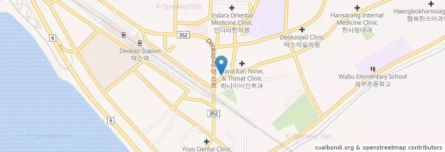 Mapa de ubicacion de 중앙한의원 en 대한민국, 경기도, 남양주.
