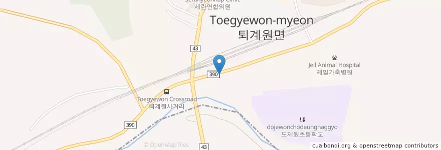 Mapa de ubicacion de 한강동물병원 en 韩国/南韓, 京畿道, 南楊州市.