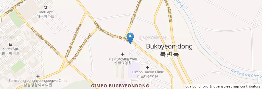 Mapa de ubicacion de 연세미치과 en 대한민국, 경기도, 김포시.