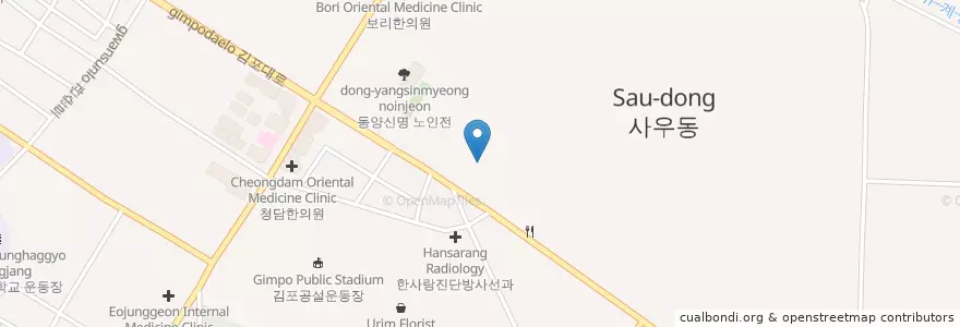 Mapa de ubicacion de (의료법인)경훈의료재단 en Zuid-Korea, Gyeonggi-Do, 김포시.