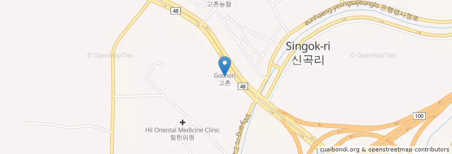 Mapa de ubicacion de Hyeondae Clinic en South Korea, Gyeonggi-Do, Gimpo-Si, Gochon.