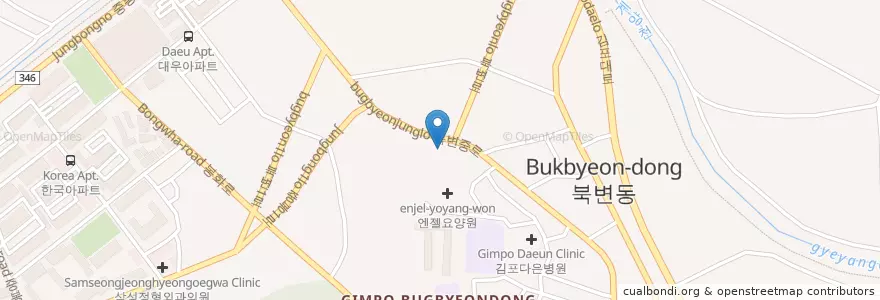 Mapa de ubicacion de 강화희망병원 en Südkorea, Gyeonggi-Do, 김포시.