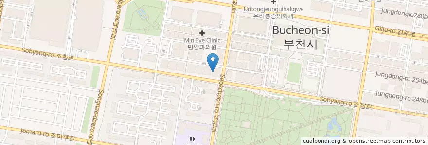 Mapa de ubicacion de 연세성형외과 en Республика Корея, Кёнгидо, 부천시.