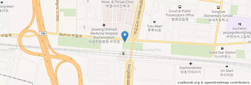 Mapa de ubicacion de 광장수진산부인과 en 韩国/南韓, 京畿道, 富川市.
