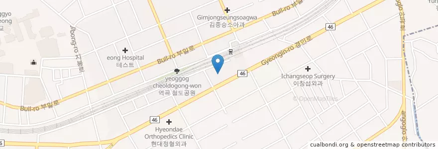 Mapa de ubicacion de 이미지치과 en 대한민국, 경기도, 부천시.