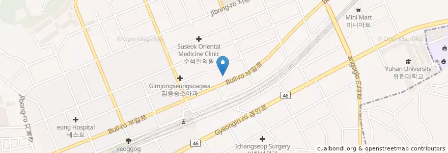 Mapa de ubicacion de 공선희소아청소년과의원 en Corea Del Sur, Gyeonggi, 부천시.