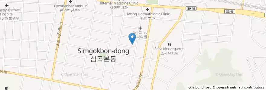 Mapa de ubicacion de Aichiryocheonsa en South Korea, Gyeonggi-Do, Bucheon-Si.