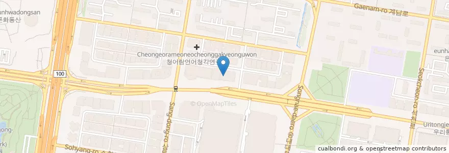 Mapa de ubicacion de Mideum Oriental Medicine Clinic en South Korea, Gyeonggi-Do, Bucheon-Si.