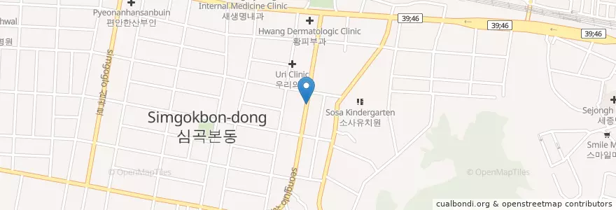 Mapa de ubicacion de 성유당중국한의원 en 大韓民国, 京畿道, 富川市.