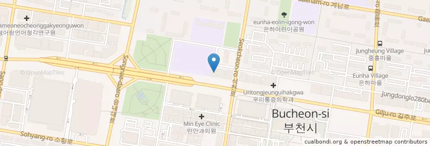 Mapa de ubicacion de 손기학성형외과 부천점 en Güney Kore, 경기도, 부천시.
