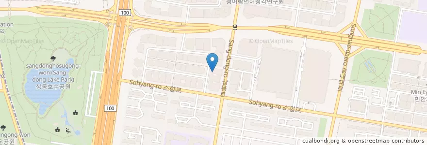 Mapa de ubicacion de 도원아이한의원 en كوريا الجنوبية, 경기도, 부천시.
