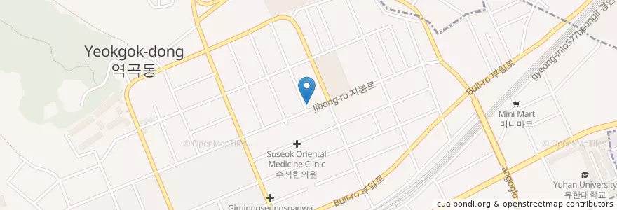 Mapa de ubicacion de 역곡하나치과의원 en کره جنوبی, گیونگی-دو, 부천시.
