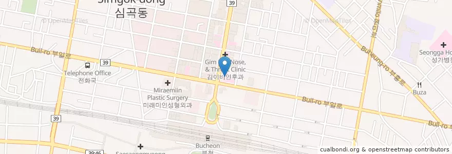 Mapa de ubicacion de 서울베스트치과의원 en 大韓民国, 京畿道, 富川市.