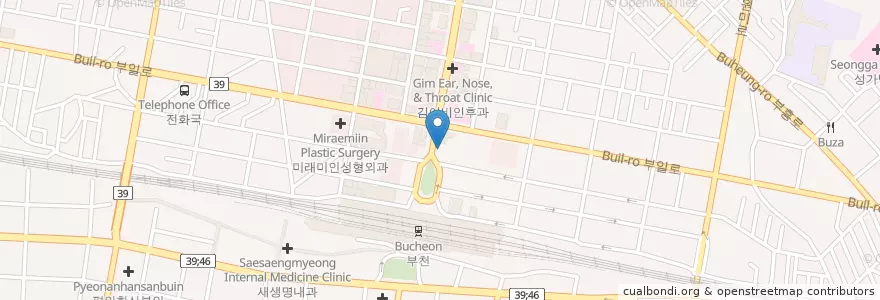 Mapa de ubicacion de Bucheon Dental Clinic en South Korea, Gyeonggi-Do, Bucheon-Si.