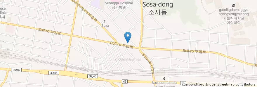 Mapa de ubicacion de 엄은종치과의원 en Corea Del Sur, Gyeonggi, 부천시.