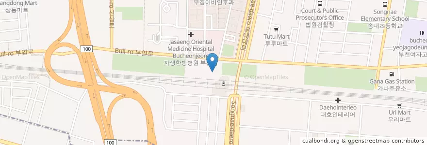 Mapa de ubicacion de Songnae Dental Clinic en South Korea, Gyeonggi-Do, Bucheon-Si.