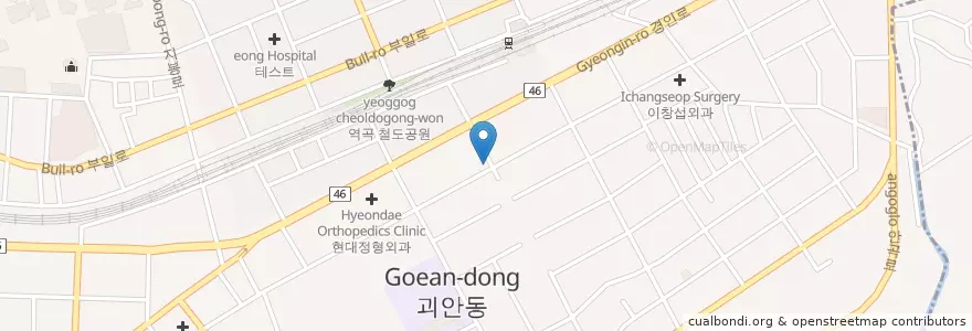 Mapa de ubicacion de 진재헌치과의원 en Güney Kore, 경기도, 부천시.