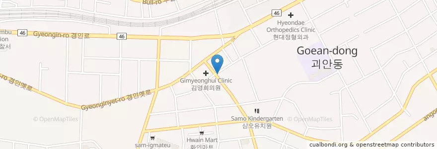 Mapa de ubicacion de 명치과의원 en Corée Du Sud, Gyeonggi, 부천시.